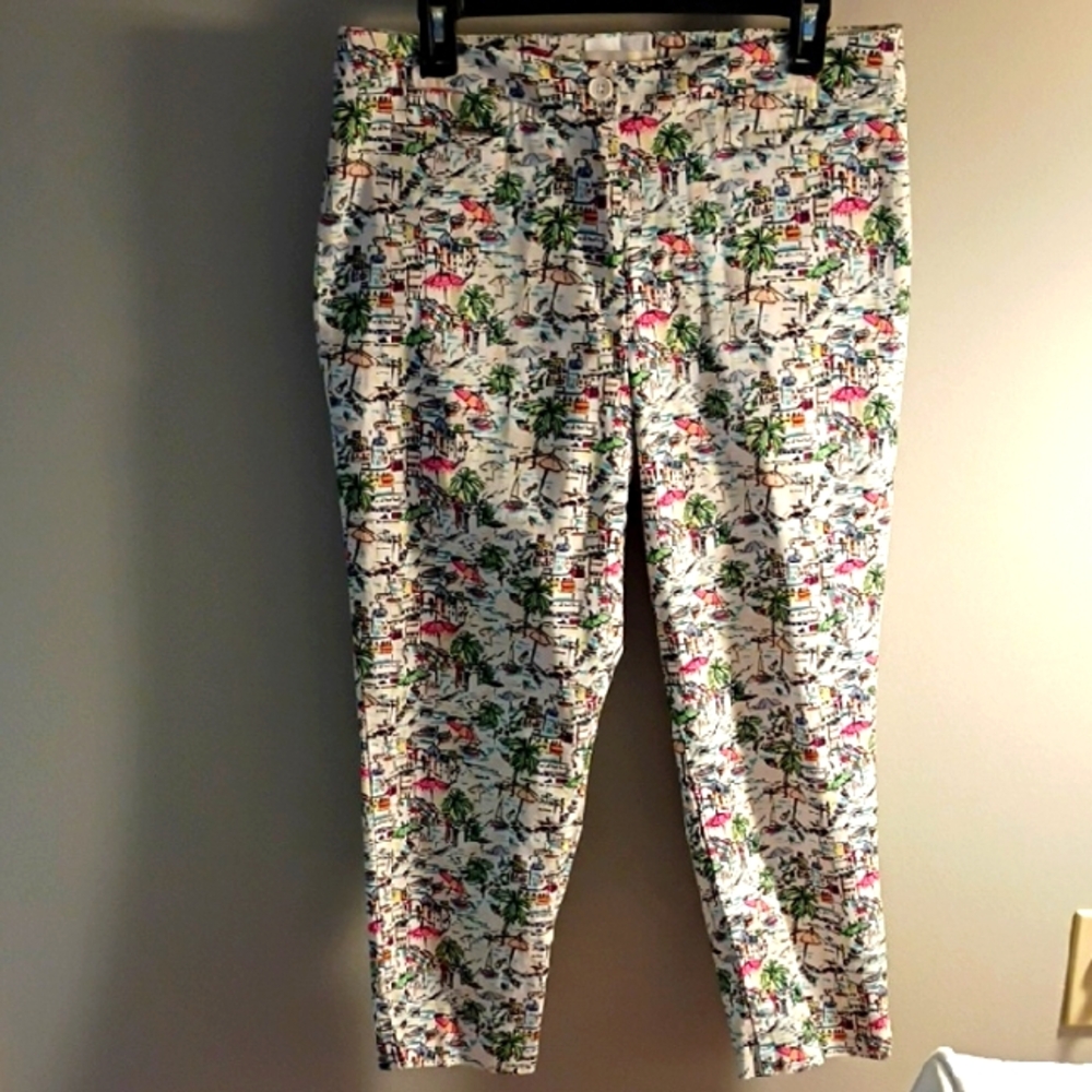 Talbots Tropical Print Pants - Multicolor